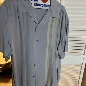 Axist Gray and Cream Casual Button Down Shirt